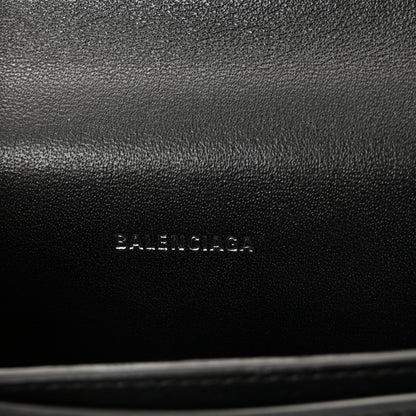 Balenciaga Shiny Box Calfskin Monochrome XS Sharp Belt Bag Black 6 of 9