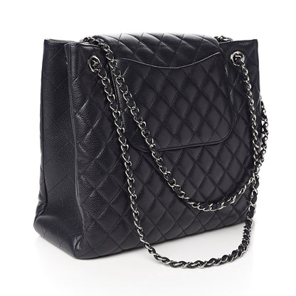 Chanel Caviar Quilted Flap Tote Marine 2 of 10