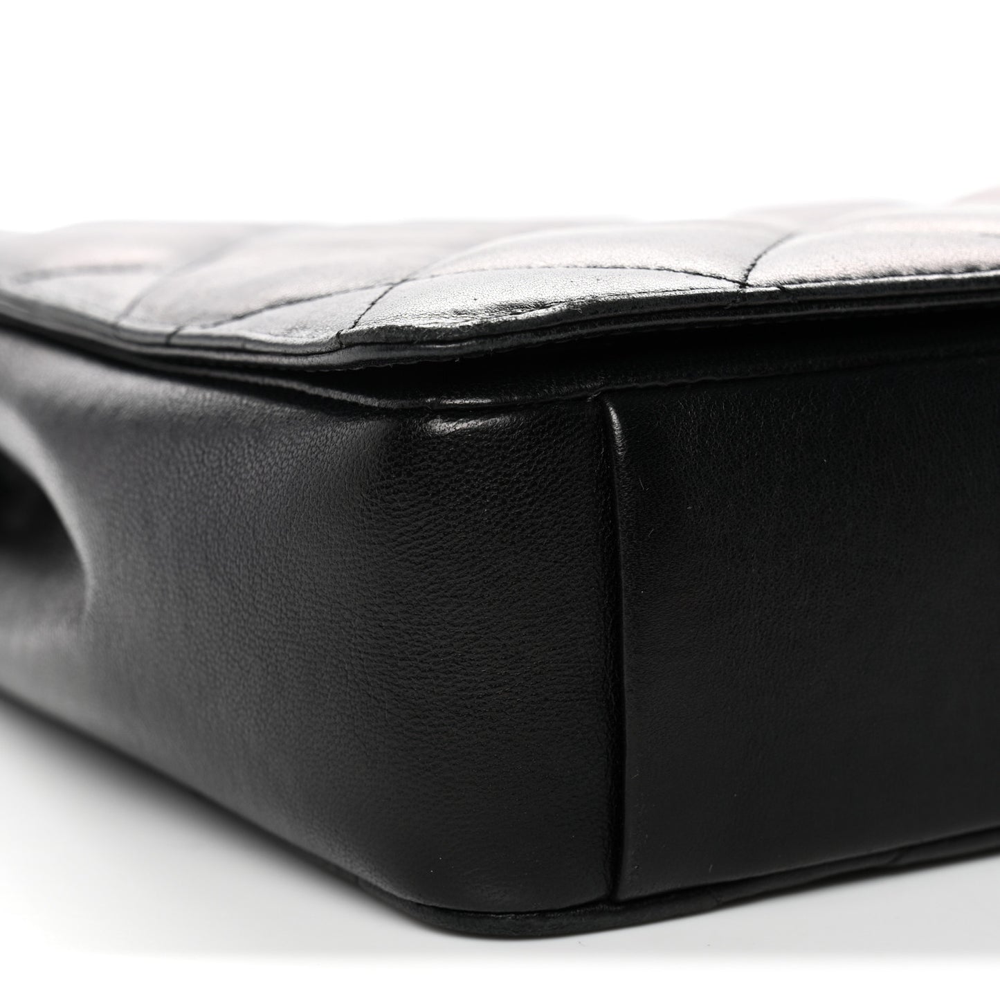 Lambskin Quilted Medium Diamond CC Flap Black