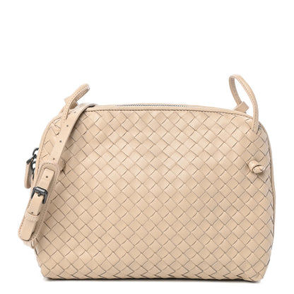 Bottega Veneta Nappa Intrecciato Nodini Crossbody Messenger Mink 1 of 9