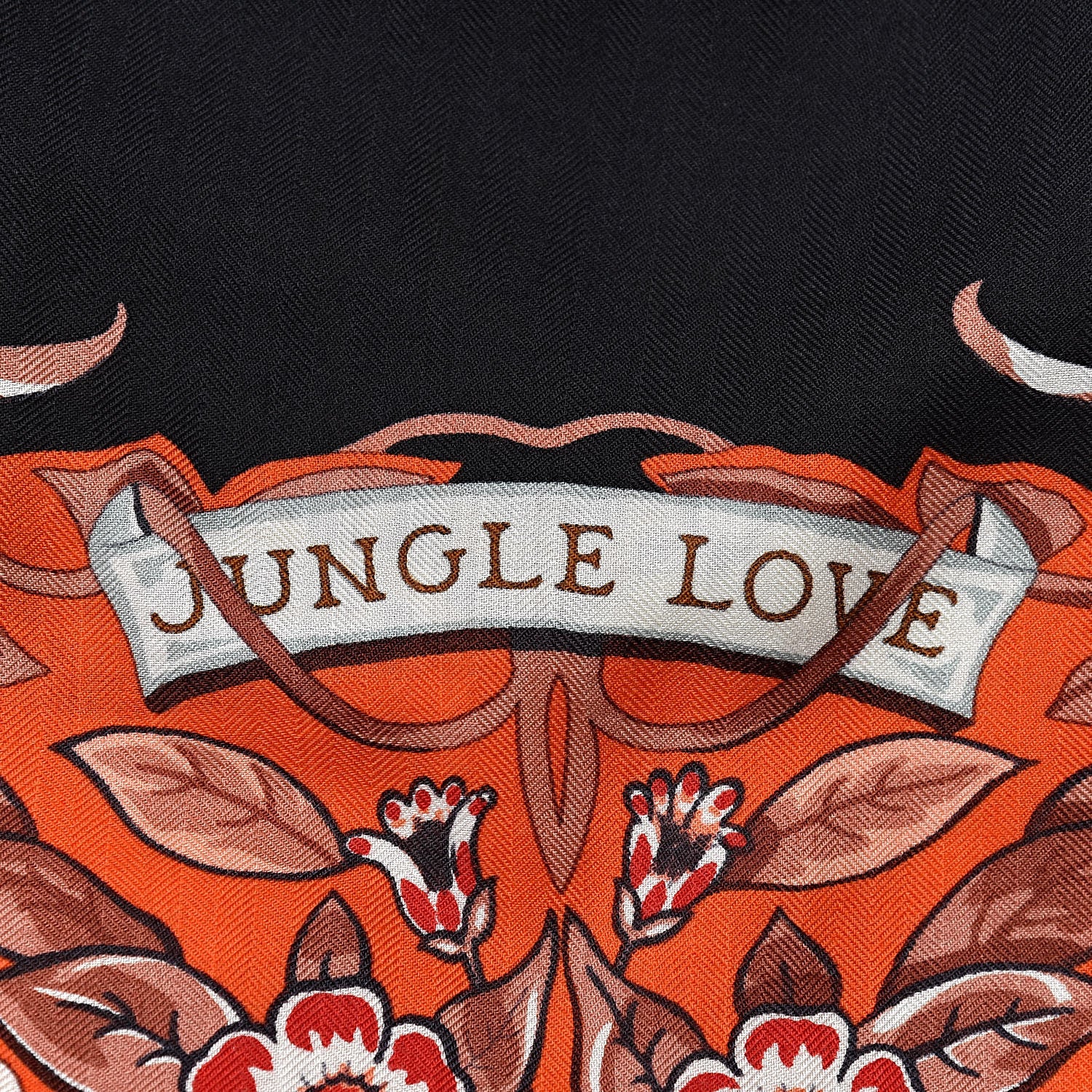 Hermes Cashmere Silk Jungle Love Shawl 140 5 of 7