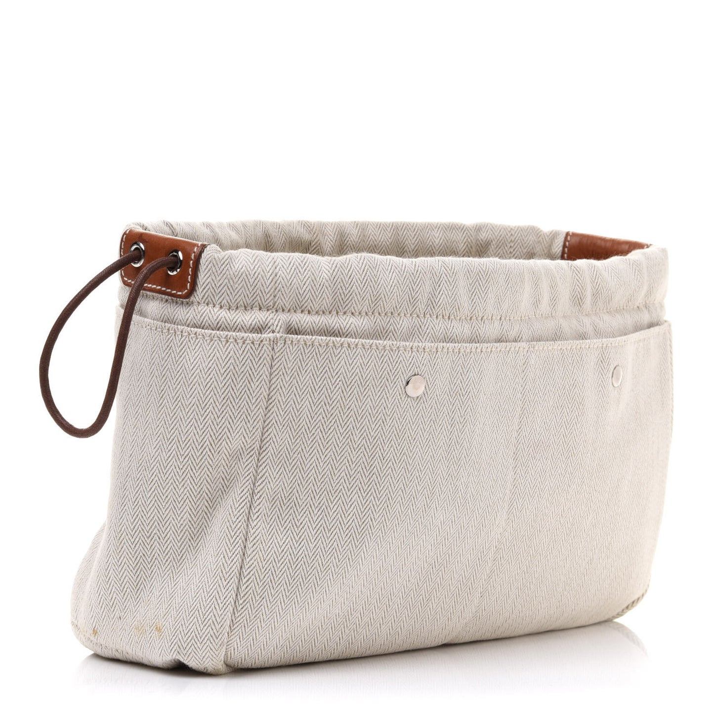 Canvas Barenia Fourbi 25 MM Pouch Naturel Fauve