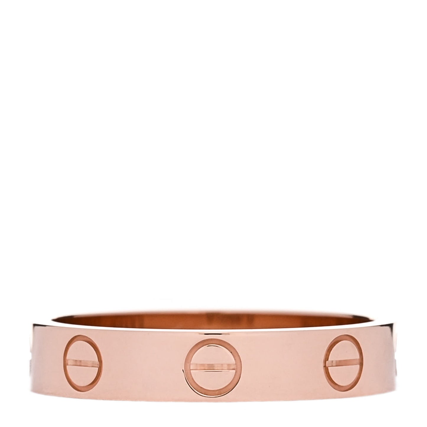 18K Pink Gold 3.5mm LOVE Wedding Band Ring 52 6