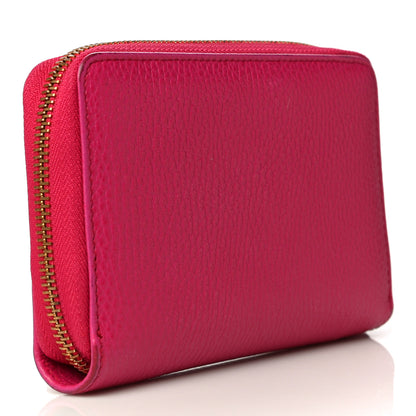 Gucci Pebbled Calfskin Zip Around Wallet Pink 3 of 20