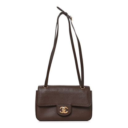 Chanel Grained Calfskin Small Souplissimo Maxi Flap Brown 1 of 10