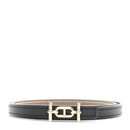 Hermes Swift Epsom 13mm Ancre Belt 70 28 Black Etoupe 1 of 5