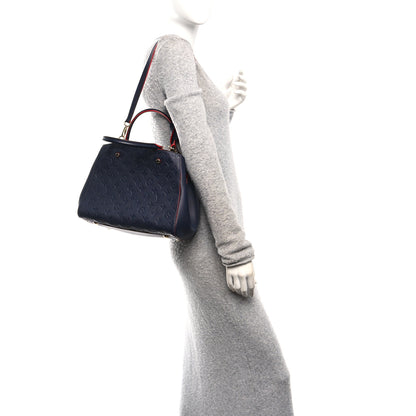 Louis Vuitton Empreinte Montaigne MM Marine Rouge 2 of 9