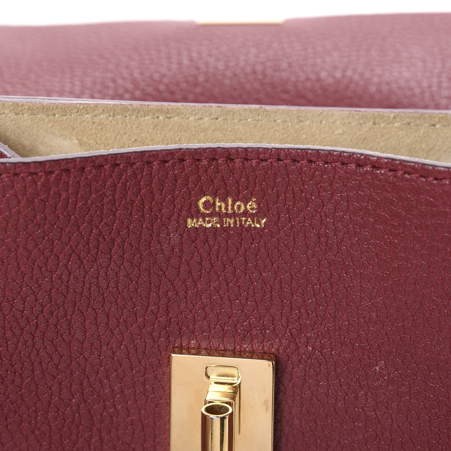 Grained Lambskin Mini Drew Shoulder Bag Sienna Red