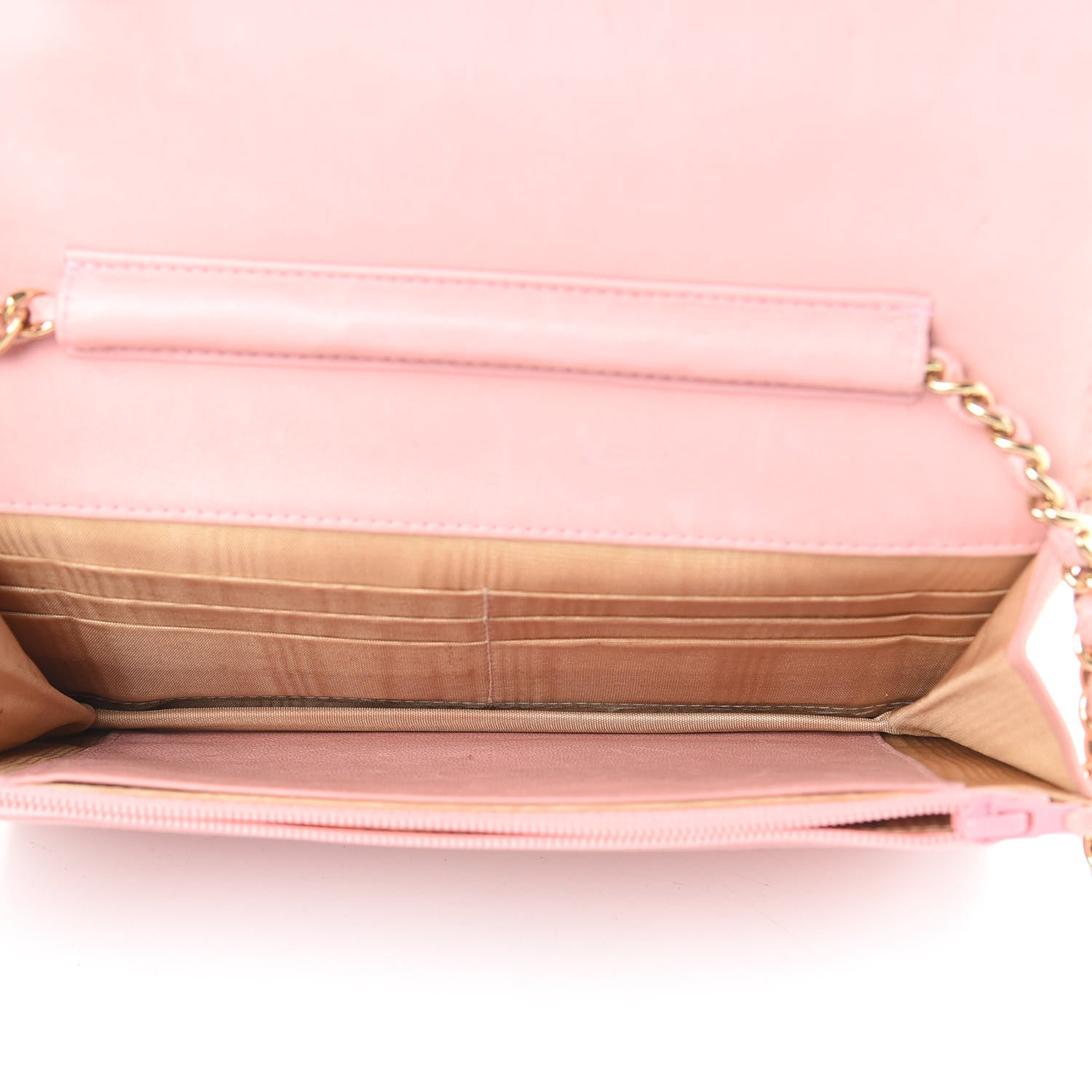 Chanel Caviar Timeless CC Wallet On Chain WOC Pink 5 of 14