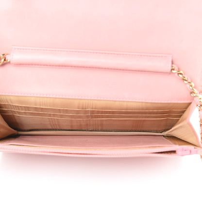 Chanel Caviar Timeless CC Wallet On Chain WOC Pink 5 of 14