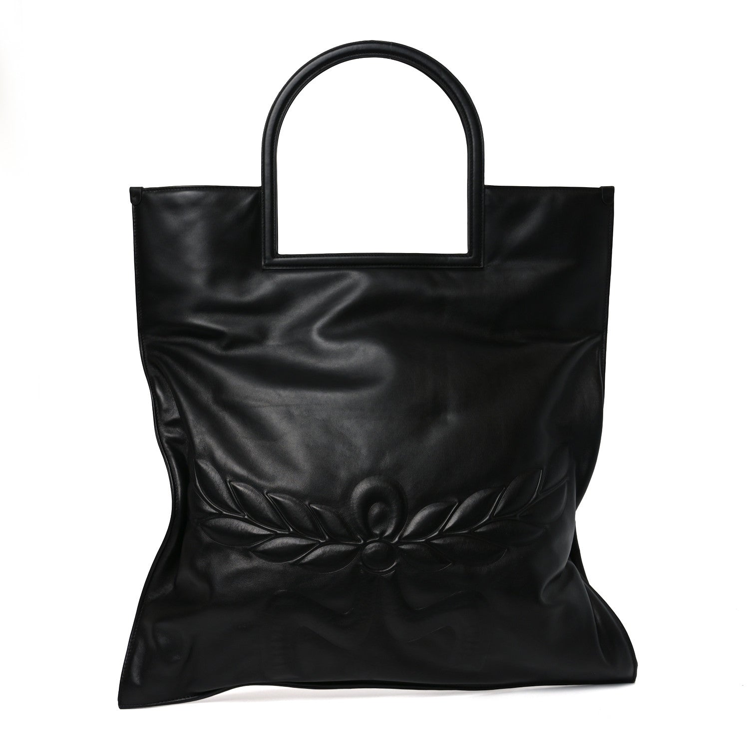 MCM Calfskin Aren Mega Honors Tote Black 1 of 9