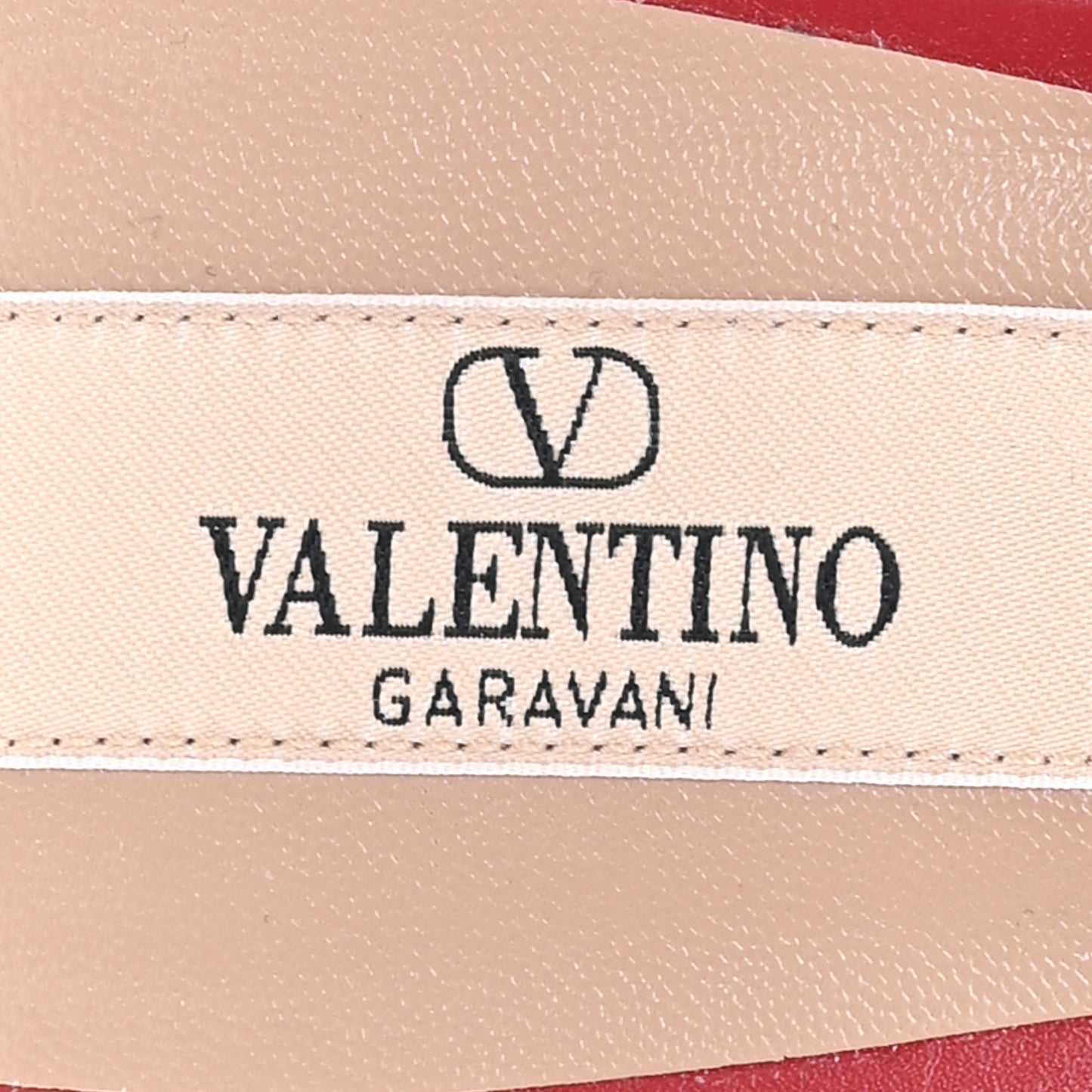 Calfskin Rockstud Wispy Mules 36.5 Red