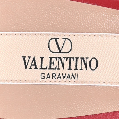 Valentino Garavani Calfskin Rockstud Wispy Mules 36.5 Red 8 of 9