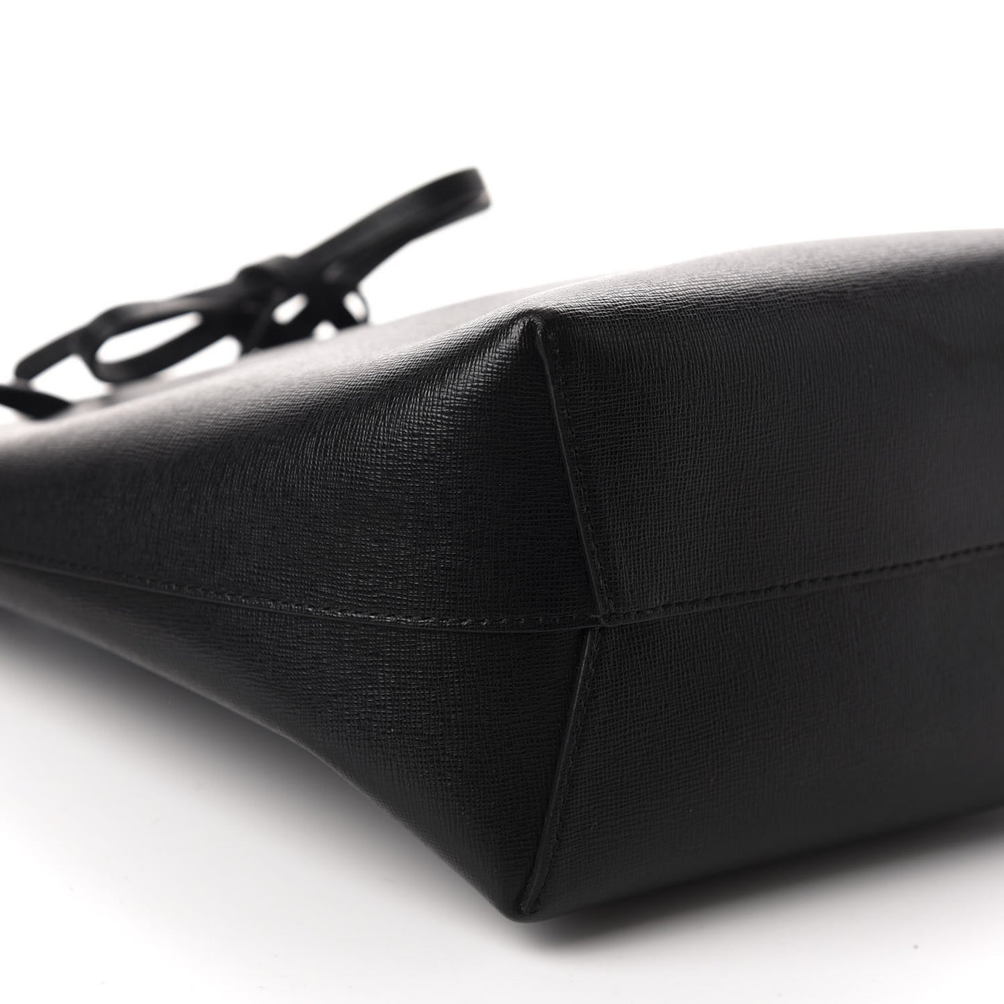 Saffiano Mini Bucket Bag Black Flamma