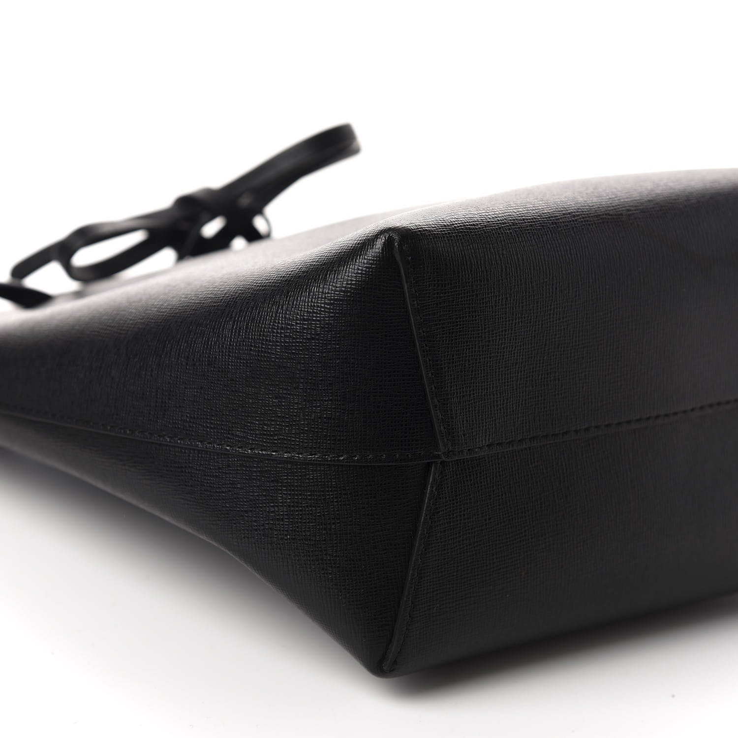 Mansur Gavriel Saffiano Mini Bucket Bag Black Flamma 6 of 15