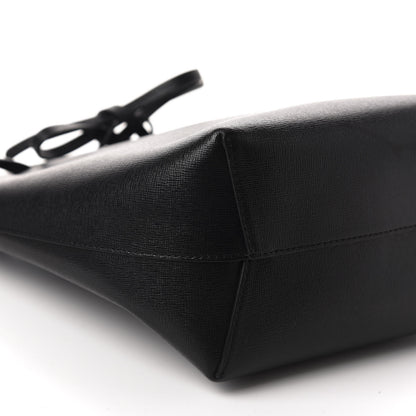 Mansur Gavriel Saffiano Mini Bucket Bag Black Flamma 6 of 15