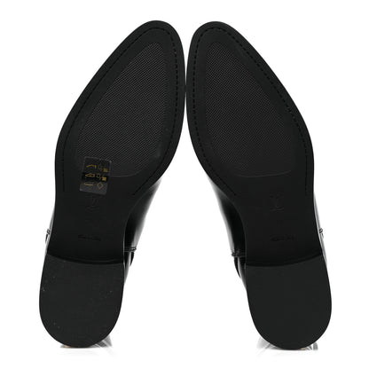 Louis Vuitton Calfskin Monogram Flat Ankle Boots 38 Black 6 of 13