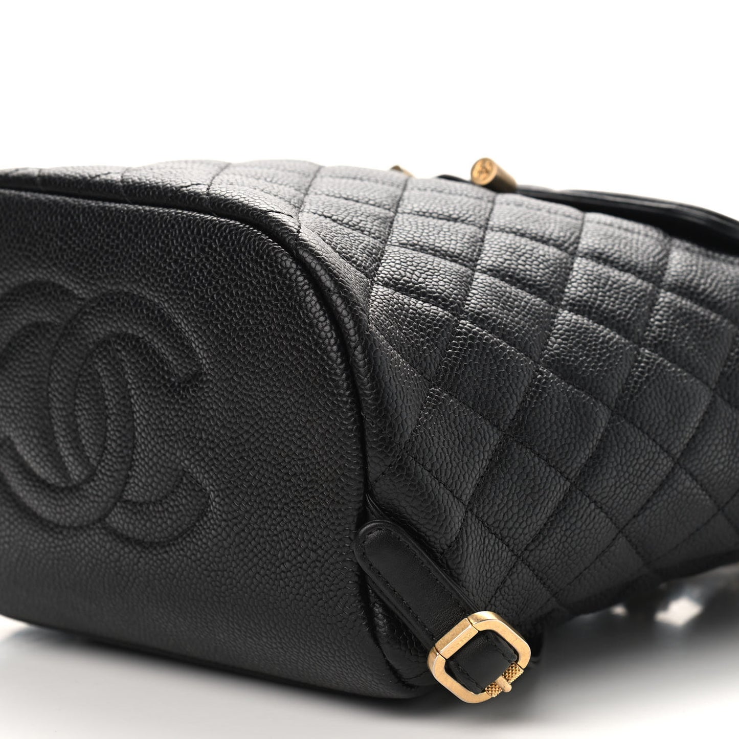 Caviar Quilted Filigree Backpack Black