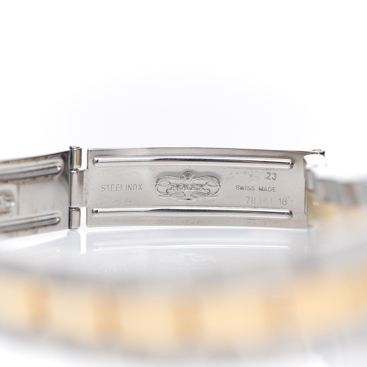 Rolex Stainless Steel 18K Yellow Gold 26mm Oyster Perpetual Date Watch Champagne 69163 5 of 5