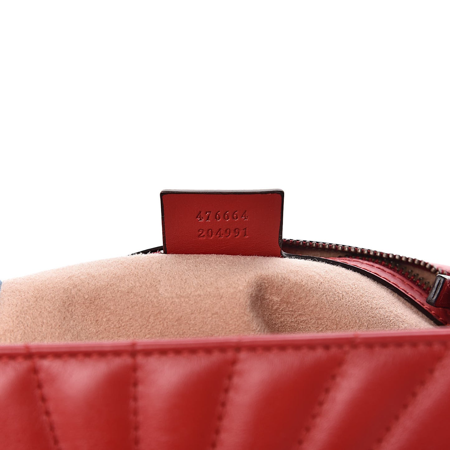 Calfskin Bamboo Trapuntata Queen Margaret Backpack Hibiscus Red