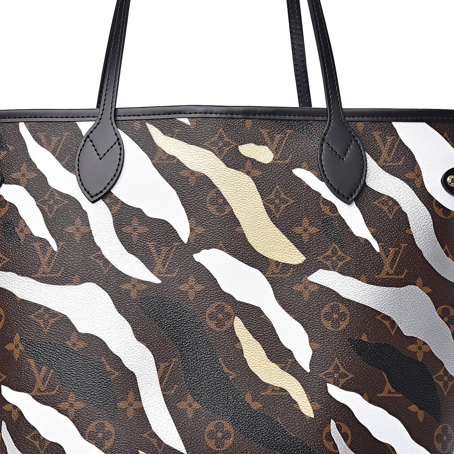 X LOL Monogram Neverfull MM Gold Silver