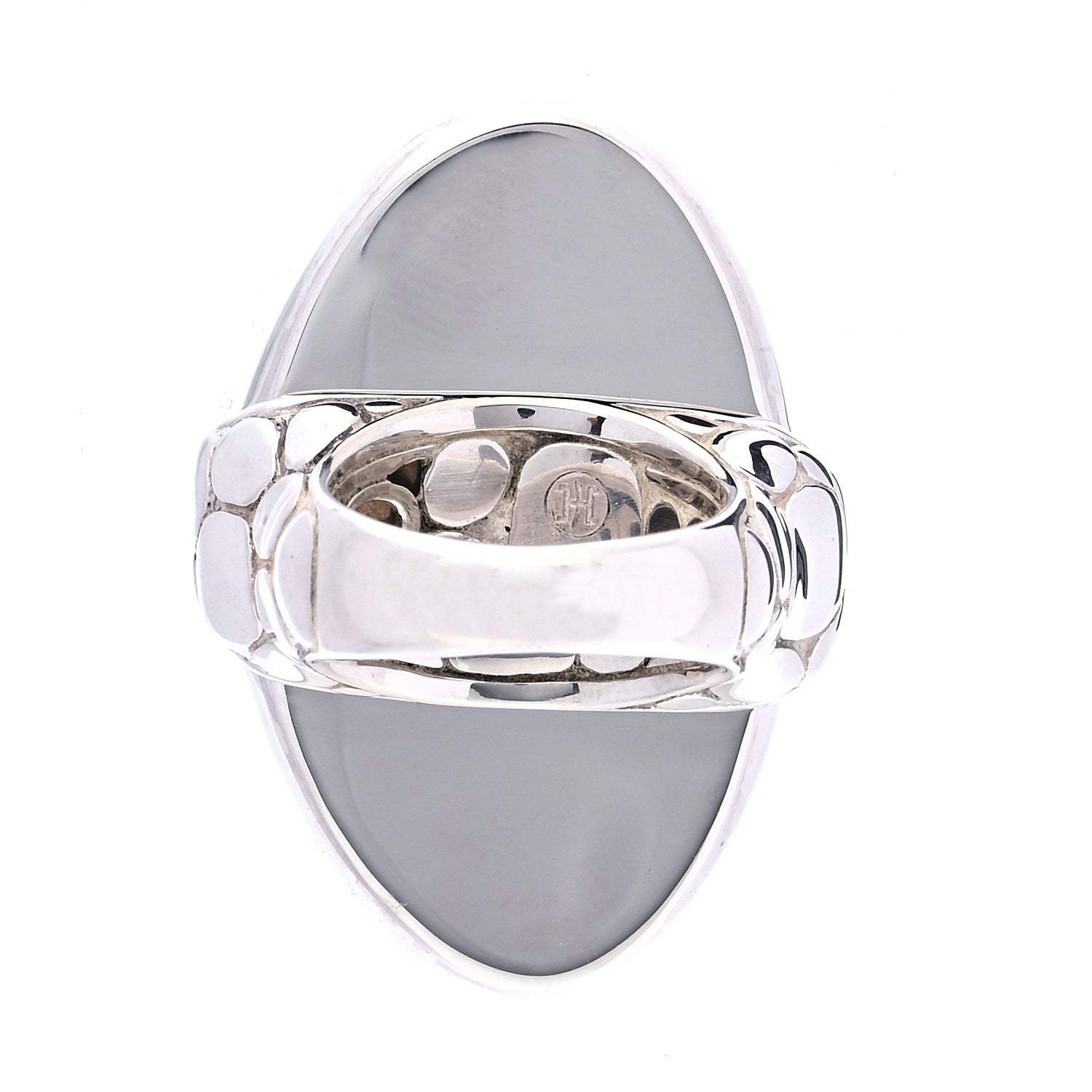 John Hardy Sterling Silver Pebble Oval Ring 3 of 6