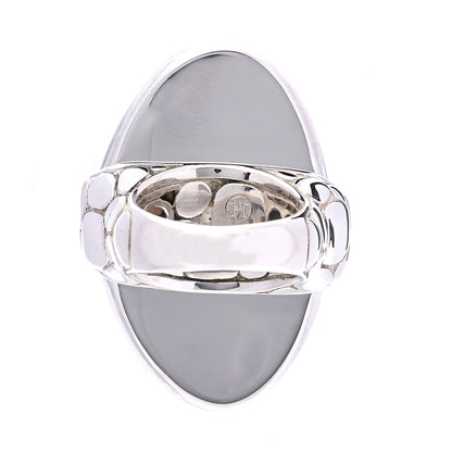 John Hardy Sterling Silver Pebble Oval Ring 3 of 6