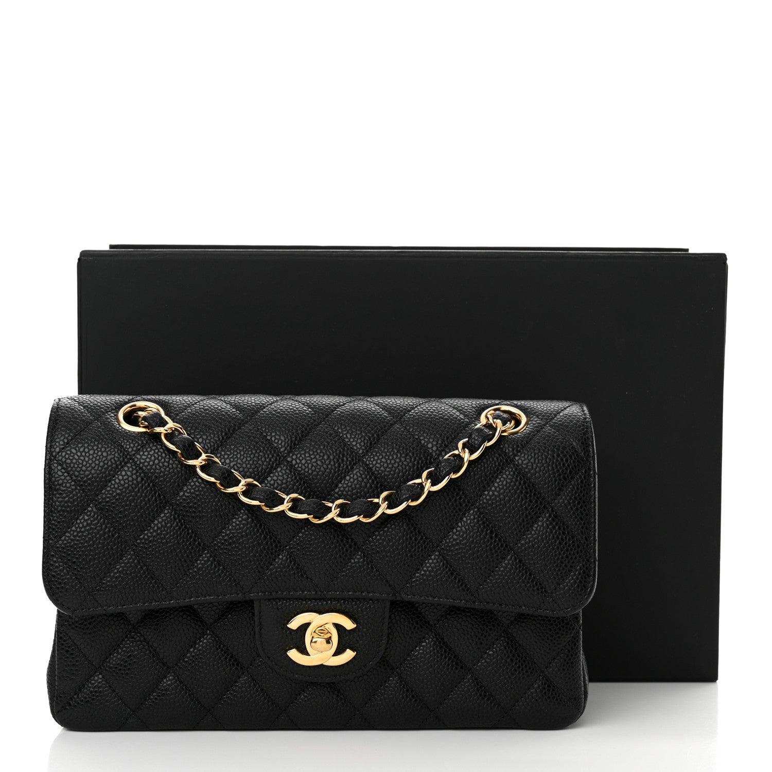 Chanel Caviar Quilted Small Double Flap Black 15 of 15