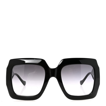 Gucci Acetate Square Frame Chain Sunglasses GG1022S Black 3 of 16