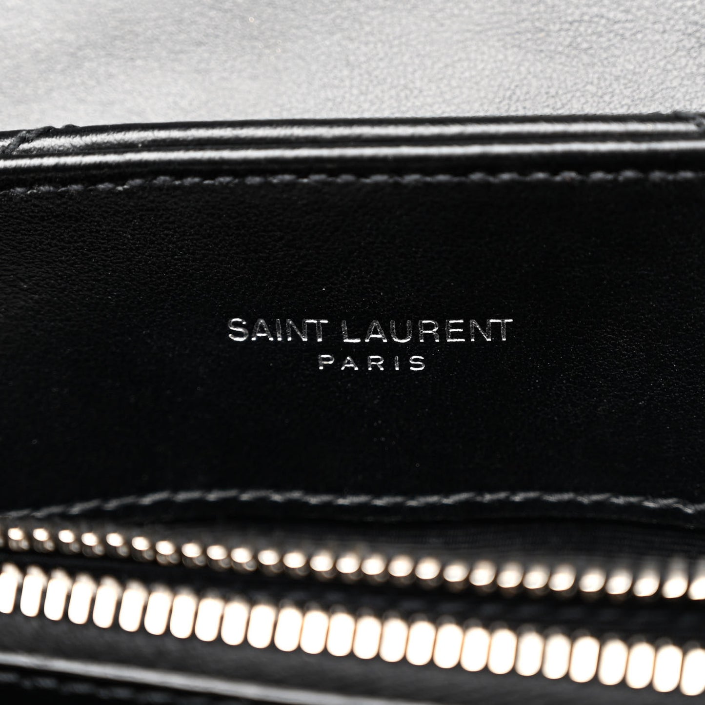Calfskin Y Quilted Monogram Small Loulou Chain Satchel Black