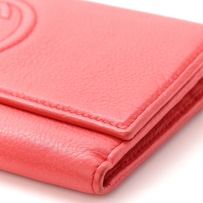 Gucci Pebbled Calfskin Large Soho Continental Wallet Red 8 of 8