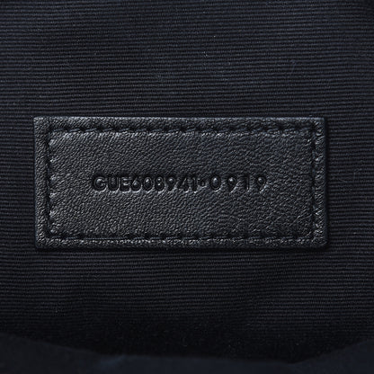 Saint Laurent Grained Lambskin Quilted Mini Becky Double Zip Bag Black 8 of 16