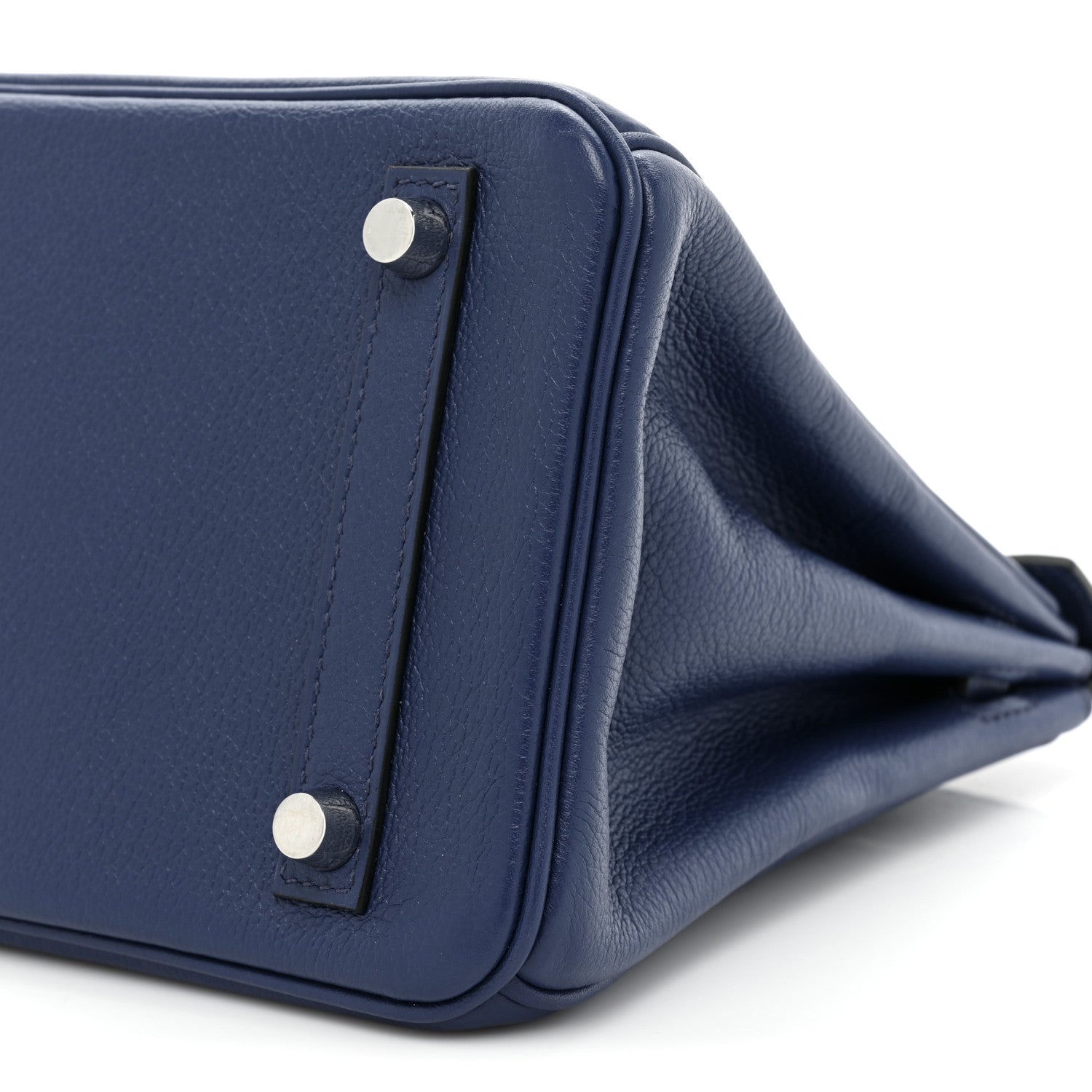 Hermes Taurillon Novillo Birkin 25 Bleu Saphir 7 of 9