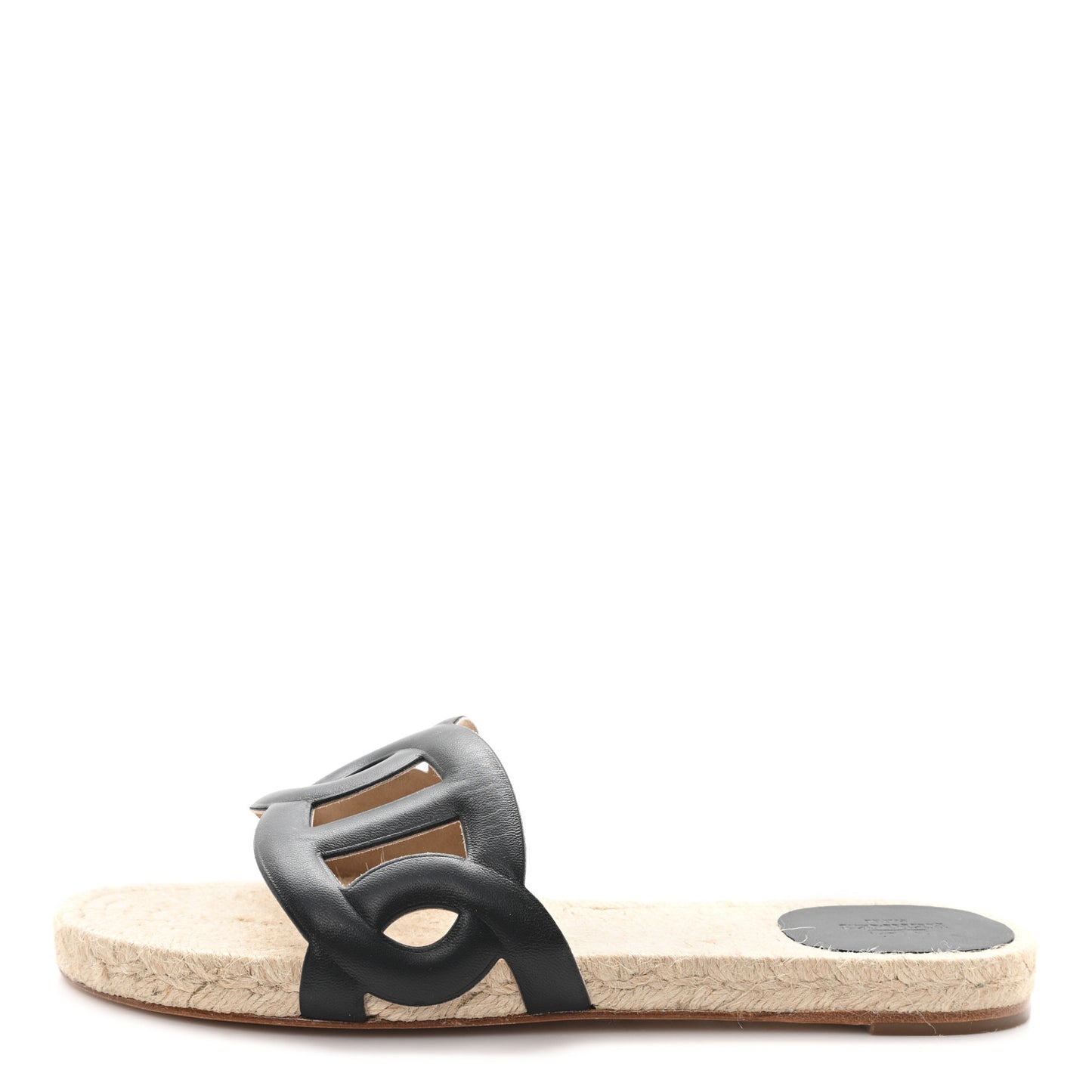 Nappa Famosa Espadrille Sandals 39 Black