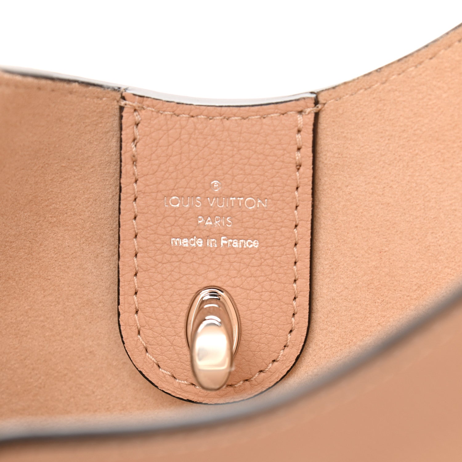Louis Vuitton Calfskin Lockme Hobo Beige 7 of 10