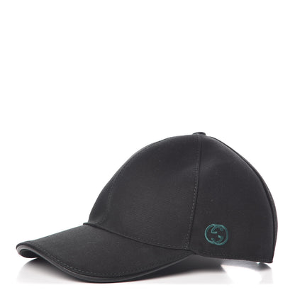 Gucci Cotton Web Baseball Hat S Black 1 of 8