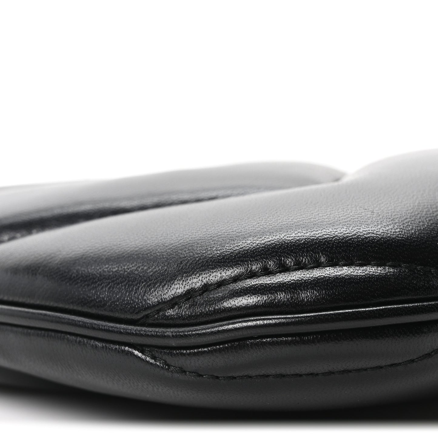 Calfskin Matelasse GG Marmont Half Moon Hobo Black