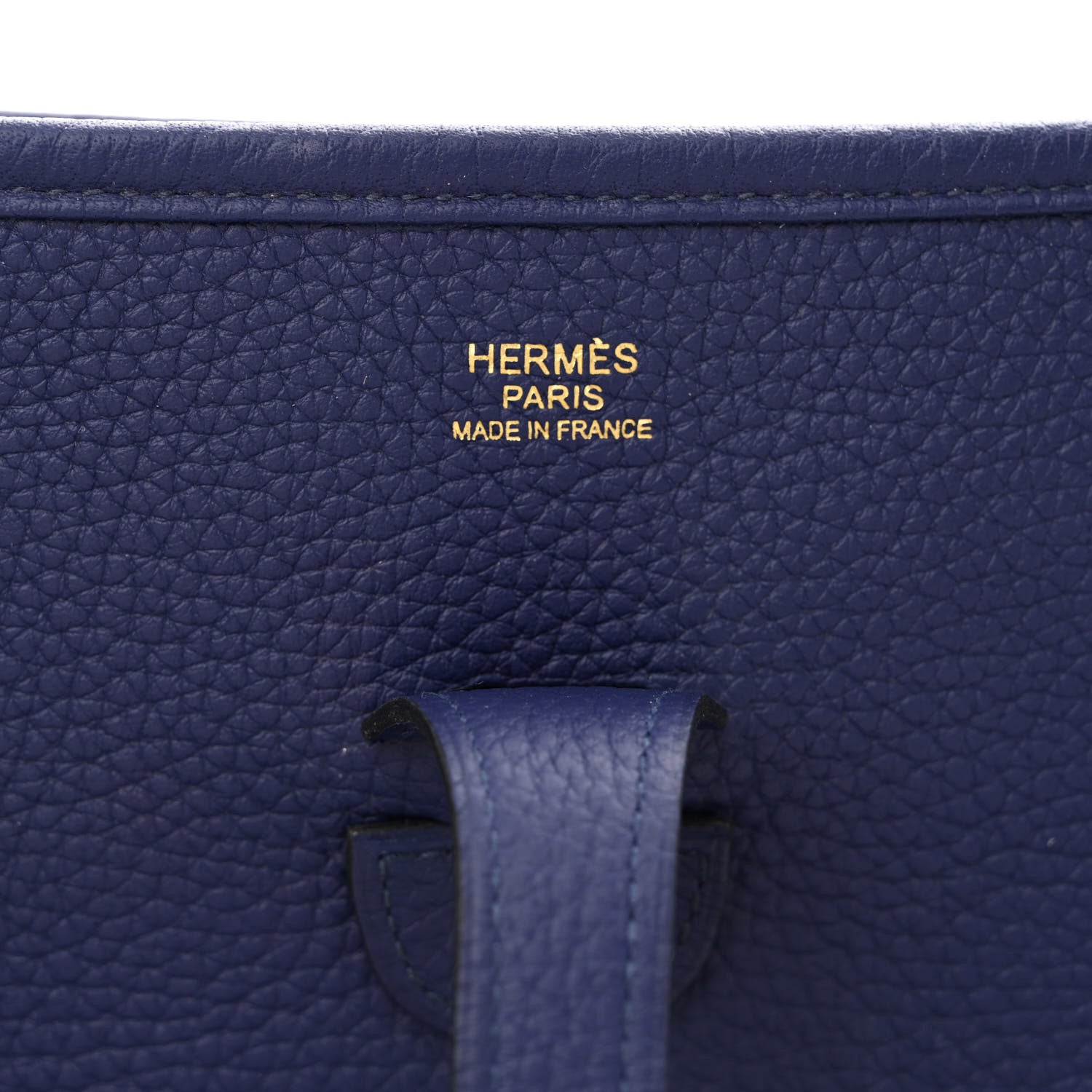 Hermes Taurillon Clemence Evelyne III PM Bleu Encre 6 of 11