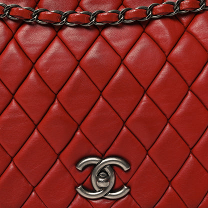 Chanel Lambskin Large New Bubble Flap Red 8 of 12