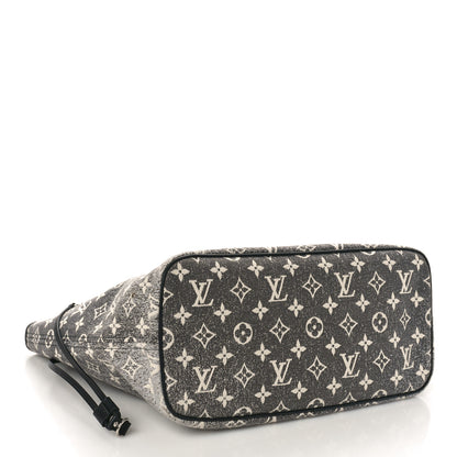 Louis Vuitton LOUIS VUITTON Denim Monogram Jacquard Neverfull MM Grey 5 of 10
