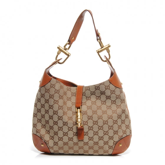 Monogram Piston Lock Jackie O Hobo Tan