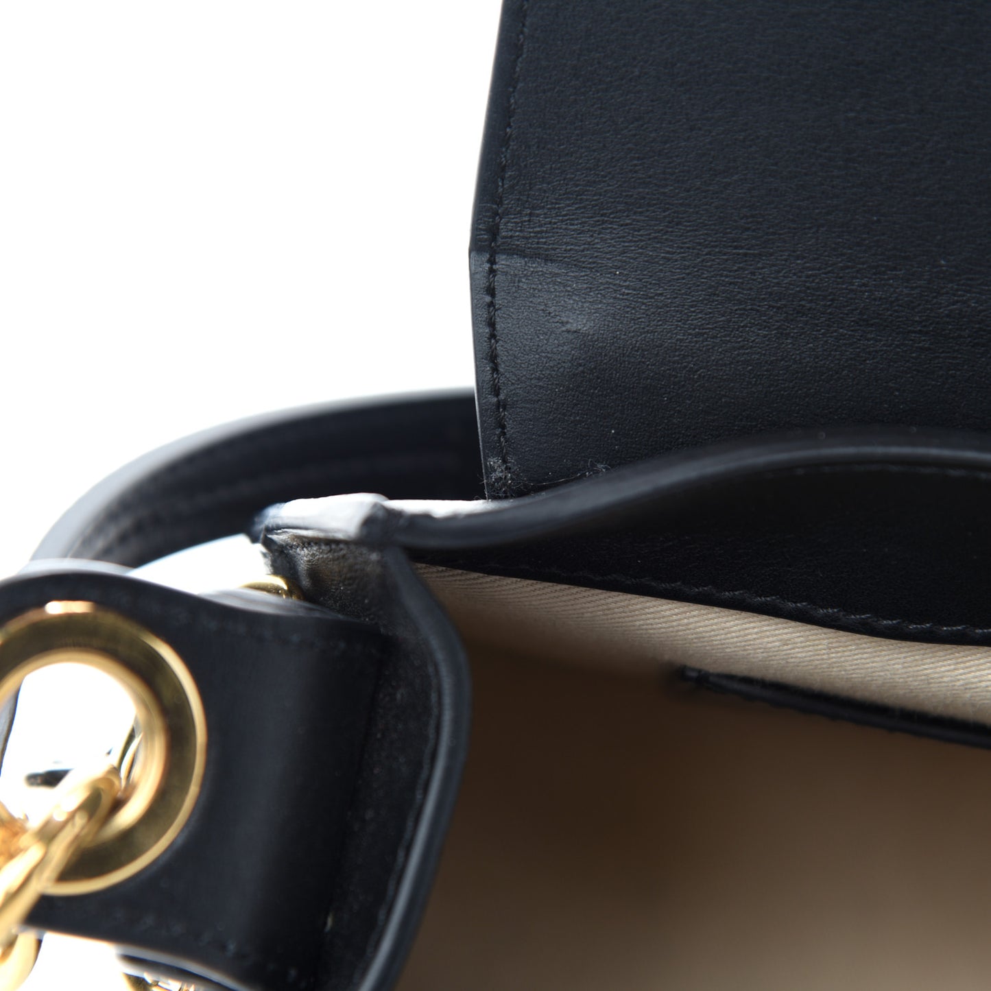 Calfskin Small Tess Bag Black