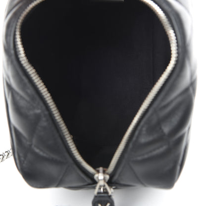 Saint Laurent Calfskin Y Quilted Monogram Small Loulou Bowling Bag Black 5 of 12