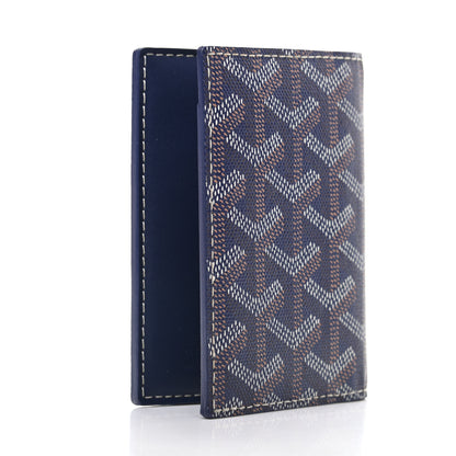 Goyard Goyardine Saint Marc Folding Card Case Navy 3 of 7