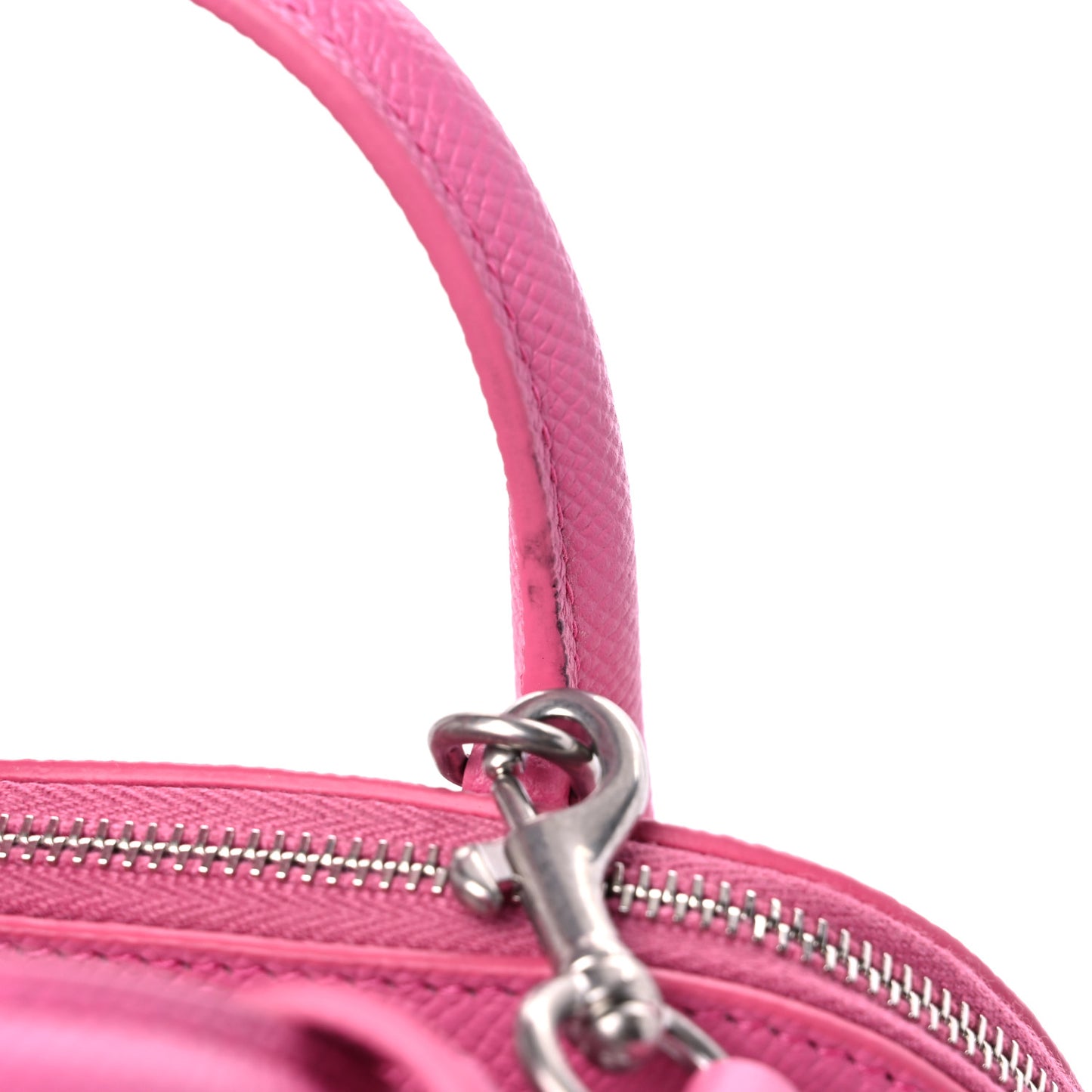 Grained Calfskin XXS Ville Top Handle Bag Pink