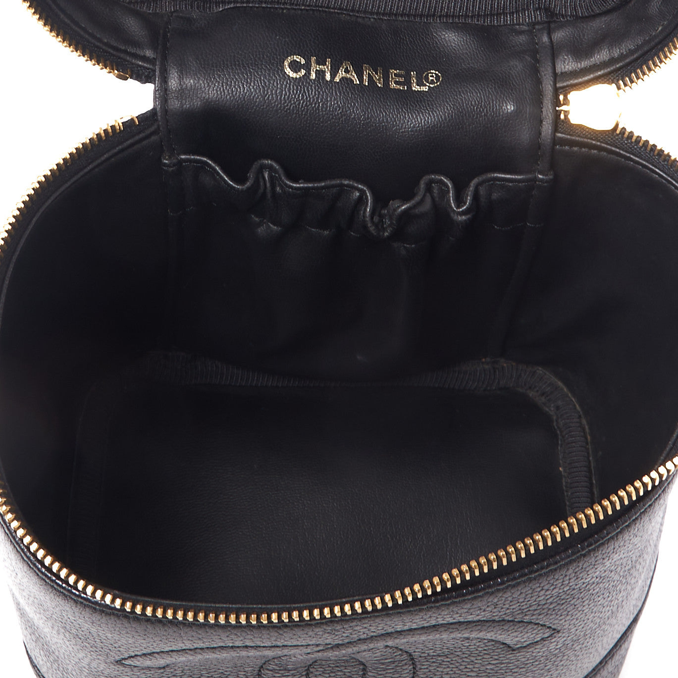 Chanel Caviar Vanity Cosmetic Case Black 4 of 9