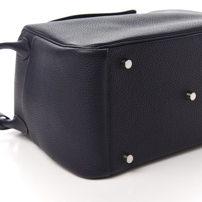 Hermes Taurillon Clemence Lindy 30 Bleu Nuit 6 of 10