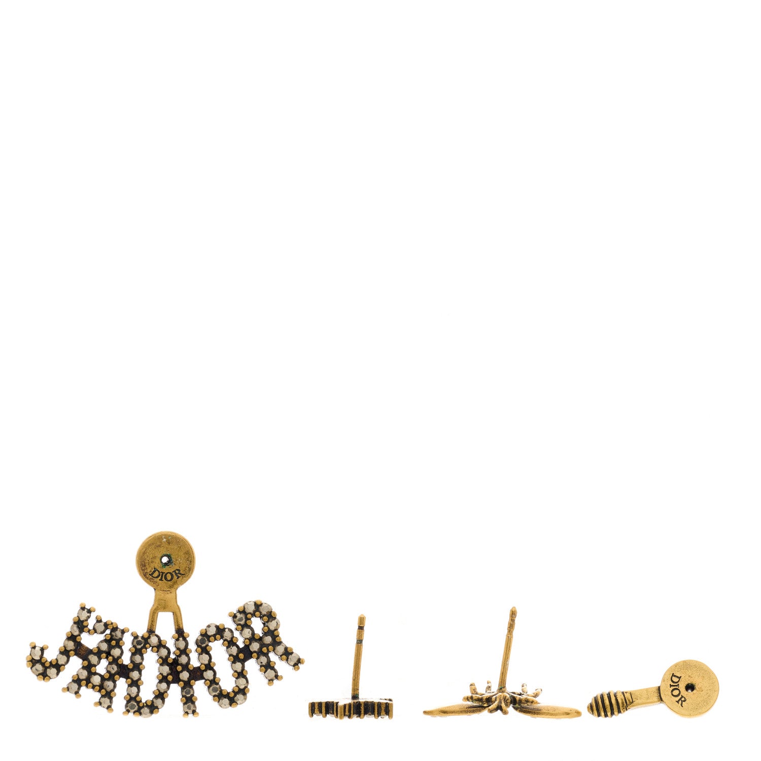 Christian Dior CHRISTIAN DIOR Metal Pearl J'adior Earrings Gold 3 of 3