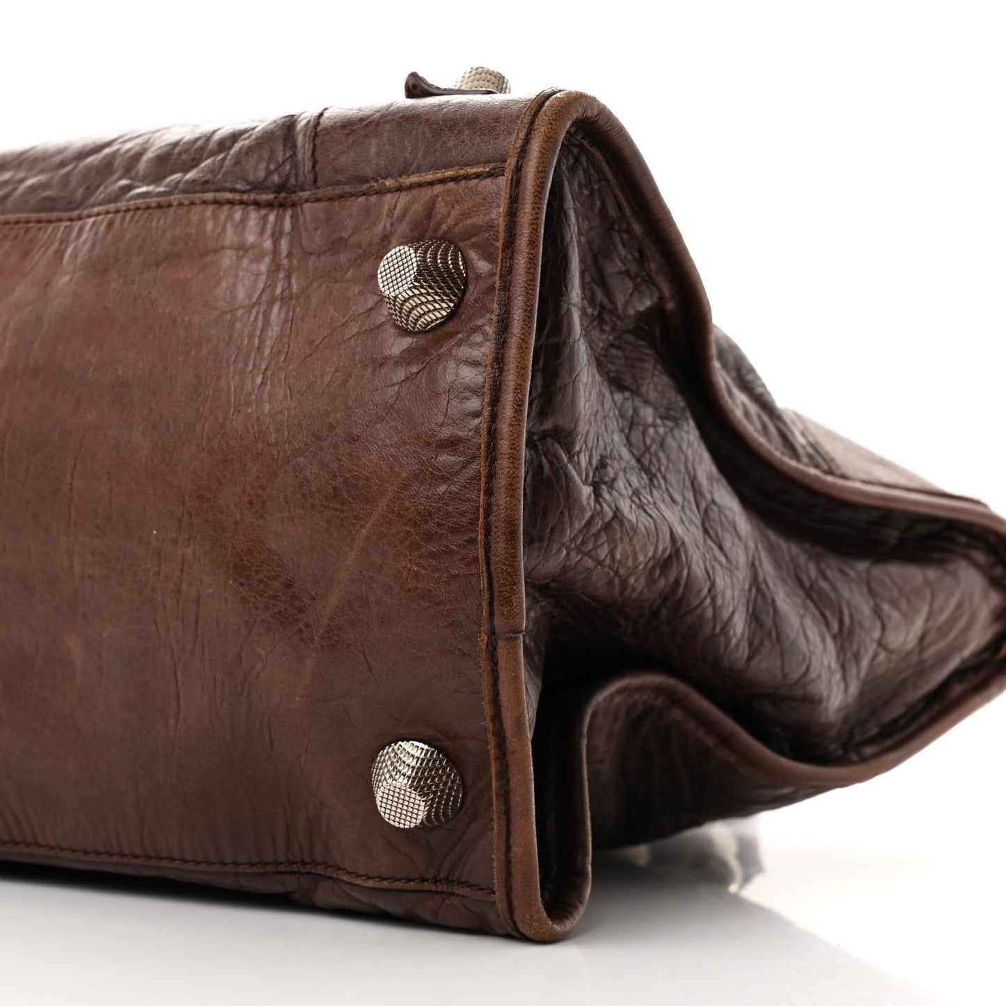 Agneau Giant 21 Silver Hardware Work Charbon