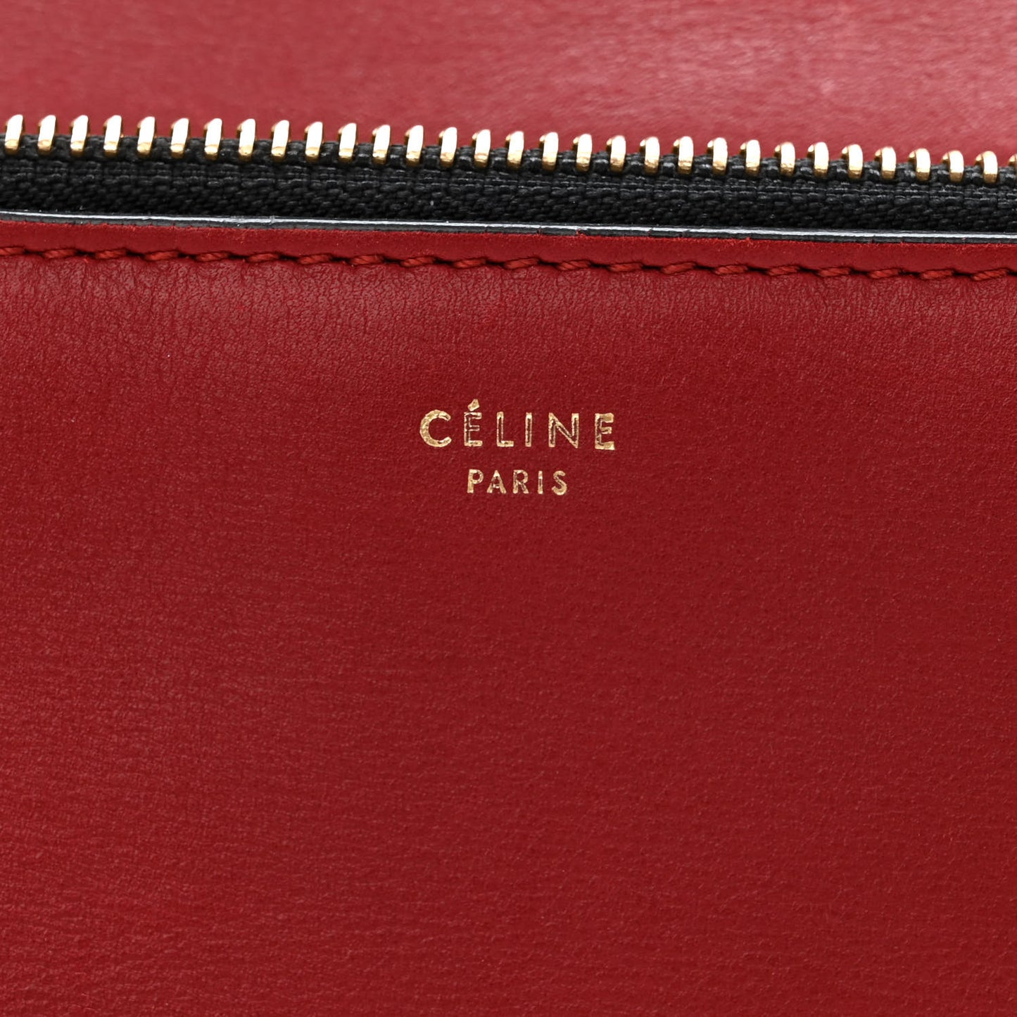 Smooth Calfskin Medium Edge Shoulder Bag Red